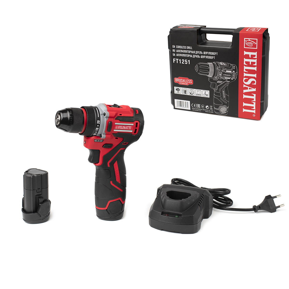 Шуруповерт Felisatti FT1251 в подарок