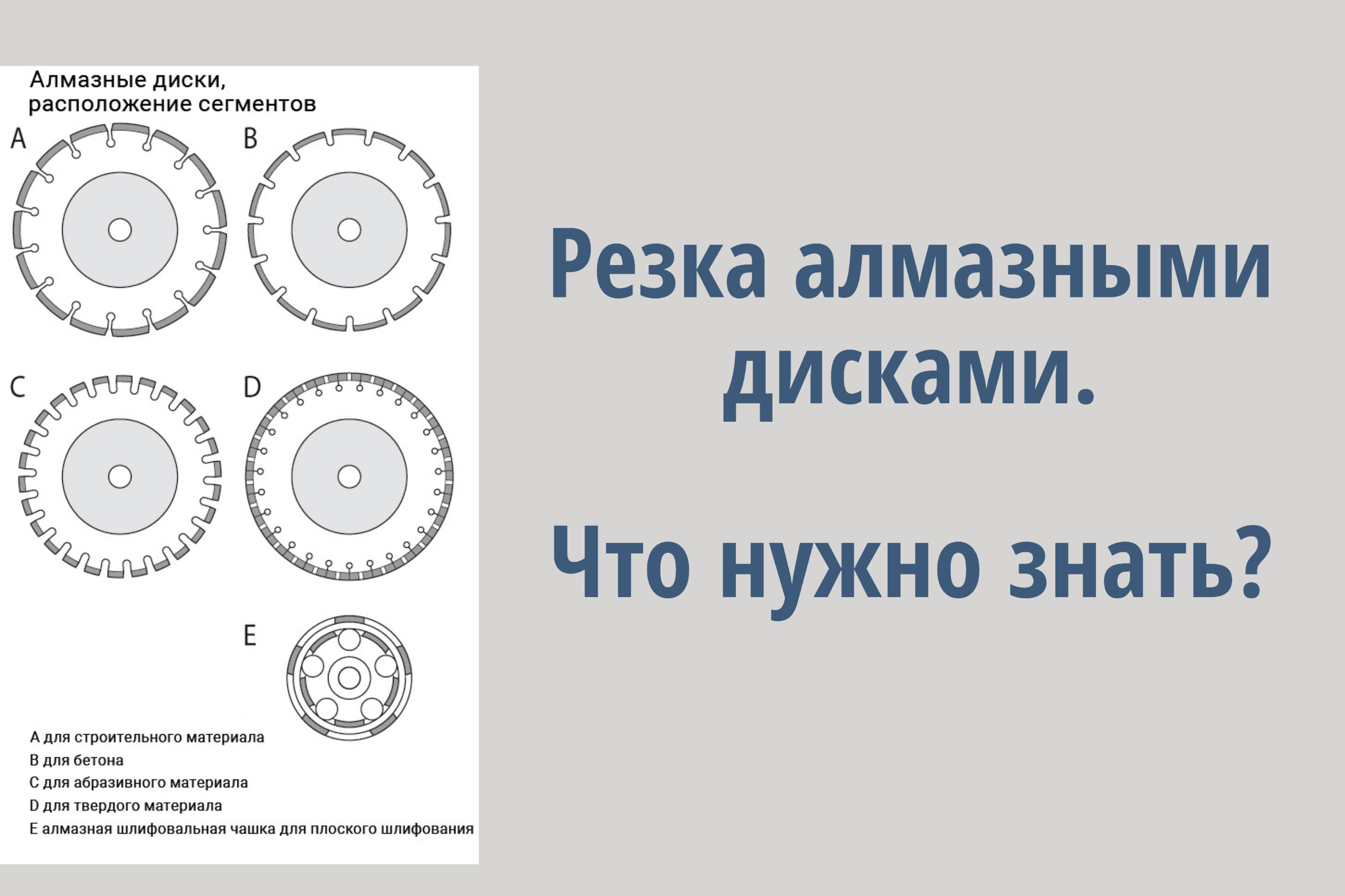 Резка алмазными дисками, нюансы