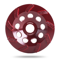 Алмазная шлифовальная чашка 125 мм Турбо Messer BG/M-SPEED №9