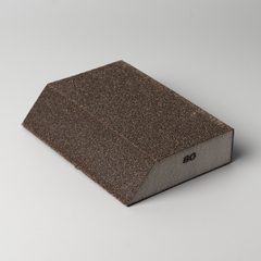 Губка шлифовальная 125x90x28 мм угловая Р80 №8