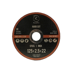 Отрезной круг ROXTOP HARD CUT 125x1,0x22 мм, Т41 нерж.сталь, металл №2