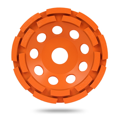 Алмазная шлифовальная чашка 125 мм по бетону и граниту двухрядная MESSER B/S №8