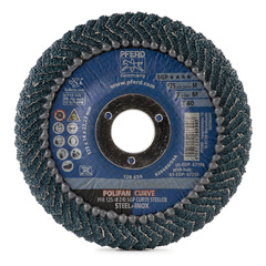 Круг лепестковый PFERD PFR 125x22 M Z40 SGP CURVE STEELOX 790151 №7