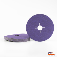 Круг фибровый Bora 9 P120 125 мм x 22 мм - 10 шт/уп №10