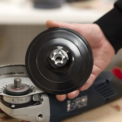 Тонкая оправка для кругов на липучке 125 мм FB №12