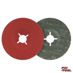 Круг фибровый 125 мм x 22 мм P80 TAF керамика - 25 шт/уп №7