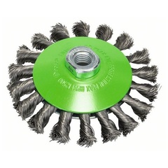 Коническая щетка Bosch М14 0,35х115 мм пучки нержавеющая сталь №6