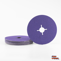 Круг фибровый Bora 9 P80 125 мм x 22 мм - 10 шт/уп №11