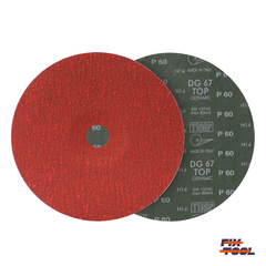 Круг фибровый 180 мм x 22 мм P60 TAF керамика - 25 шт/уп №2