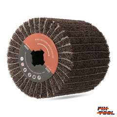 Шлифовальный валик 100x100x19 мм RoxelPro нетканый Medium A + P150 №24