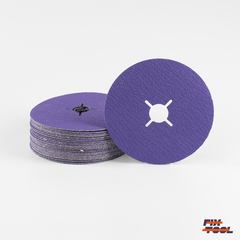 Круг фибровый Bora 9 P80 125 мм х 22 мм - 25 шт/уп №2