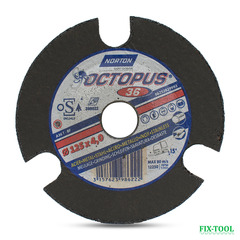Зачистной круг Norton Octopus 125 х 4,0 х 22,23 Р36 66252829993 №5