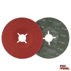 Круг фибровый 125 мм x 22 мм P60 TAF керамика - 25 шт/уп №6