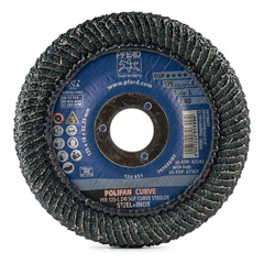 Круг лепестковый PFERD PFR 125x22 L Z40 SGP CURVE STEELOX 790175 №8