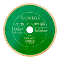 Алмазный диск по керамограниту 200х25,4 мм Solga Diamant CERAMICS MARBLE №8