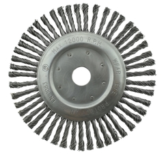 Щетка дисковая витая Fix Steel 175 x 6 x 22,2 мм ворс сталь №8