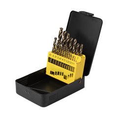 Набор сверл по металлу HSS-Co из 19 штук металлическая упаковка ГРАНИТ №11