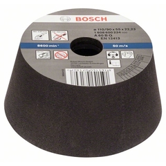 Конусный шлифовальный круг Bosch 90/110x55 мм P60 №28