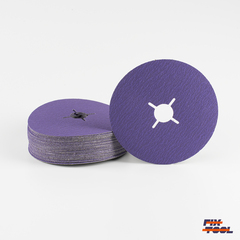 Круг фибровый Bora 9 P120 125 мм х 22 мм - 25 шт/уп №3