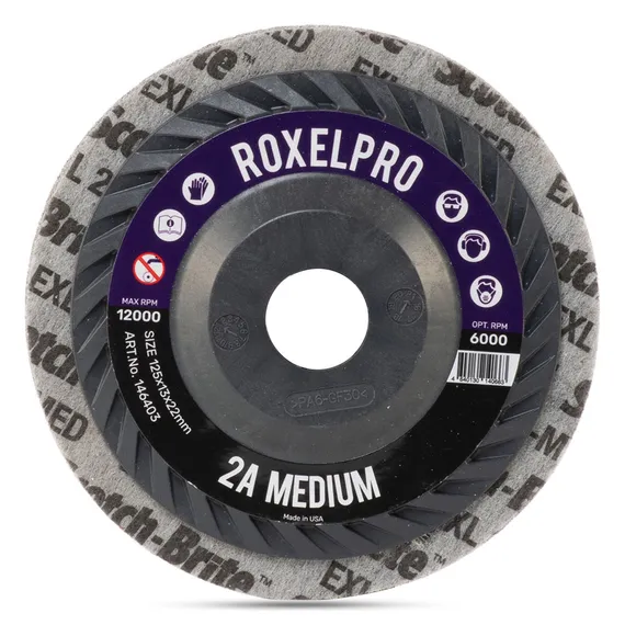 RoxelPro Круг нетканый прессованный ROXPRO 125х13х22 мм 2AMED