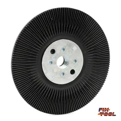 Оправка для фибровых кругов жесткая 125мм ребристая Fix-Tool