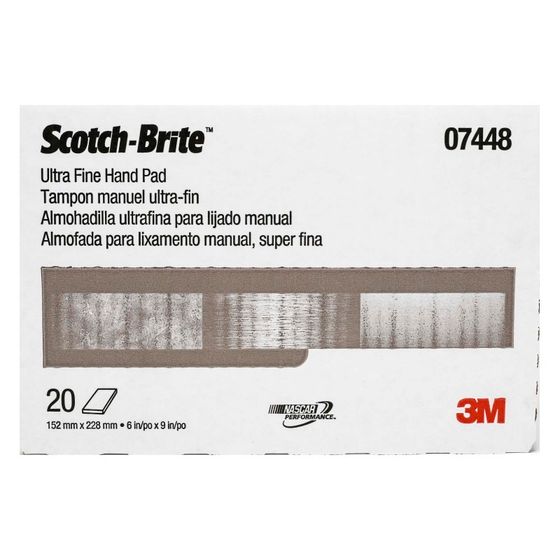 Scotch-Brite 152 х 228 мм 3M лист серый 07448 Ultra Fine S №2 Scotch-Brite 152 х 228 мм 3M лист серый 07448 Ultra Fine S №2