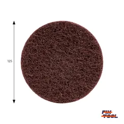 Круг скотч-брайт нетканый 125 мм Fix-Tool Medium P120 10 шт/уп