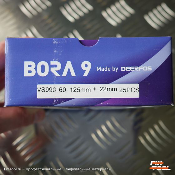 Круг фибровый Bora 9 P60 125 мм х 22 мм - 25 шт/уп №4
