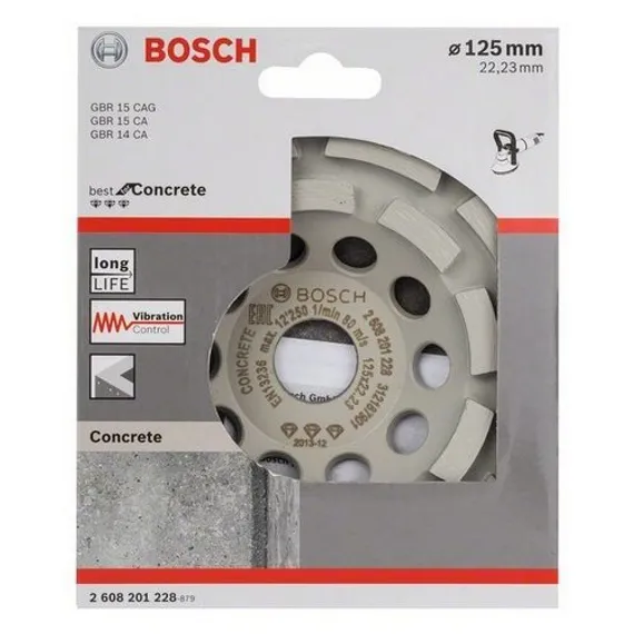 Алмазная чашка Bosch Best for Concrete бетон 125 мм упаковка