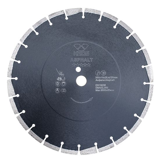 Диск алмазный KEOS Professional сегментный асфальт 350мм 25.4 мм DBA02.350