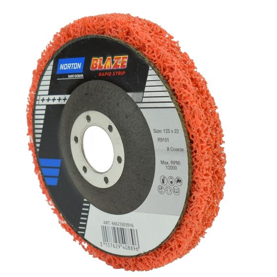 Круг прессованный нетканый Norton Blaze Rapid Strip 125x22,23 мм 66623303916 №1