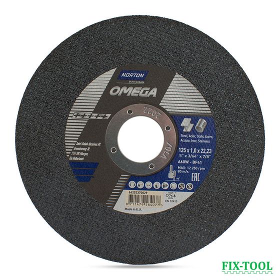 Отрезной круг по металлу Norton Omega 125x1 мм №1