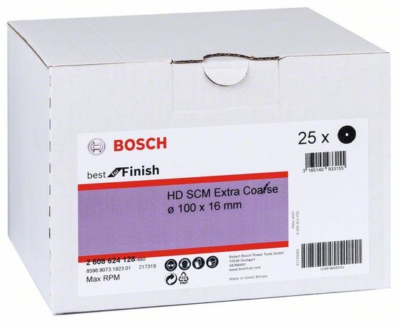 Скотч брайт Bosch круг пурпурный SCM 100 мм Extra Coarse №2 Скотч брайт Bosch круг пурпурный SCM 100 мм Extra Coarse №2