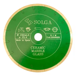 Алмазный диск по керамограниту 230х25,4 мм Solga Diamant CERAMICS MARBLE