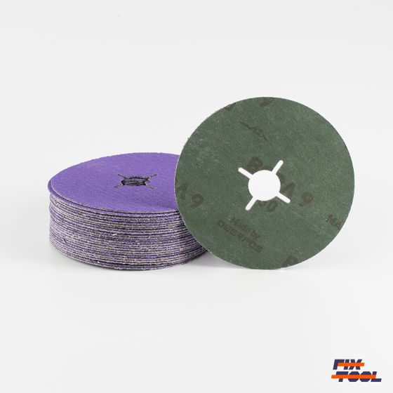 Круг фибровый Bora 9 P60 125 мм х 22 мм - 25 шт/уп №2