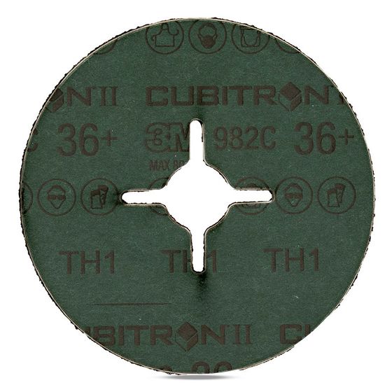 55073 Круг фибровый 3M Cubitron II 982C P36+ 125 мм х 22 мм - 25 шт/уп №2