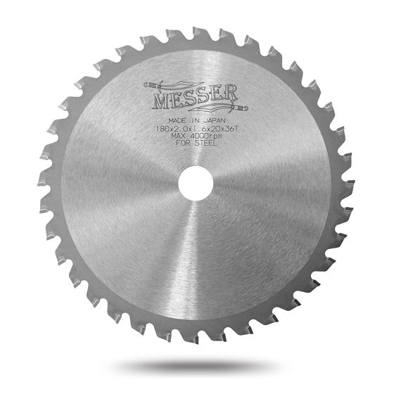 Пильный диск по металлу Messer 180 х 20 x 2,0 мм T36