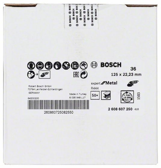 Фибровый круг Bosch 125 мм P36 Expert for Metal - 50 шт/уп №2 Фибровый круг Bosch 125 мм P36 Expert for Metal - 50 шт/уп №2