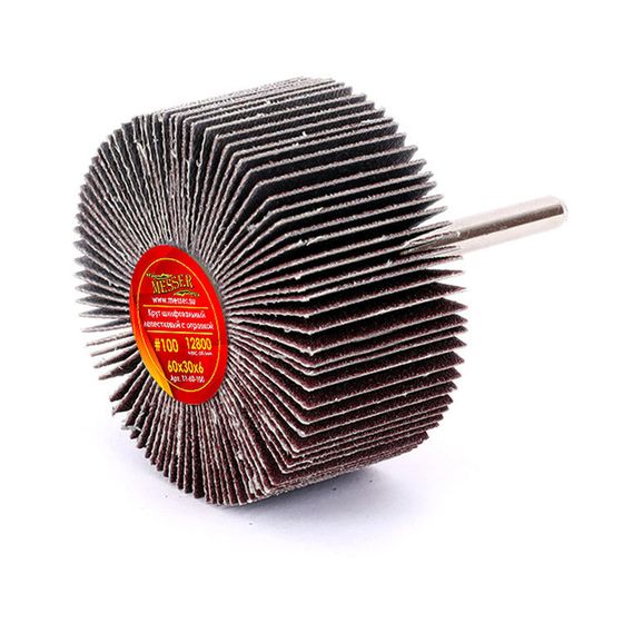 Шлифовальный валик 60x30x6 мм Messer лепестковый P100 №1