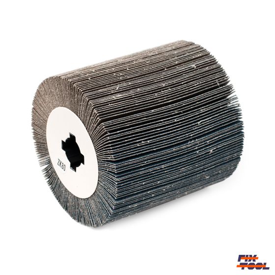 Шлифовальный валик 100x100x19 Fix-Tool Zirconia P80 №1