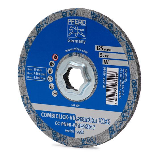 Круг прессованный нетканый PFERD CC-PNER W 125 SIC F №1