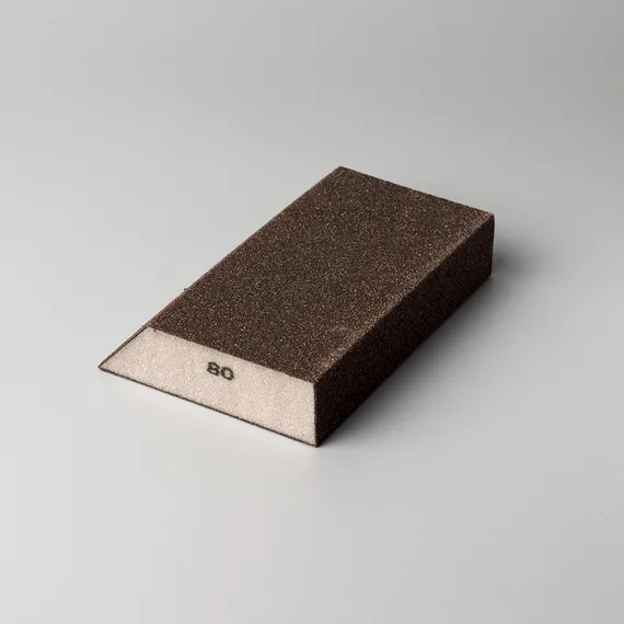 Губка шлифовальная угловая Р80