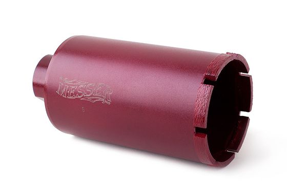 Коронка алмазная по граниту D62 L100 мм "MESSER REDLINE" №1