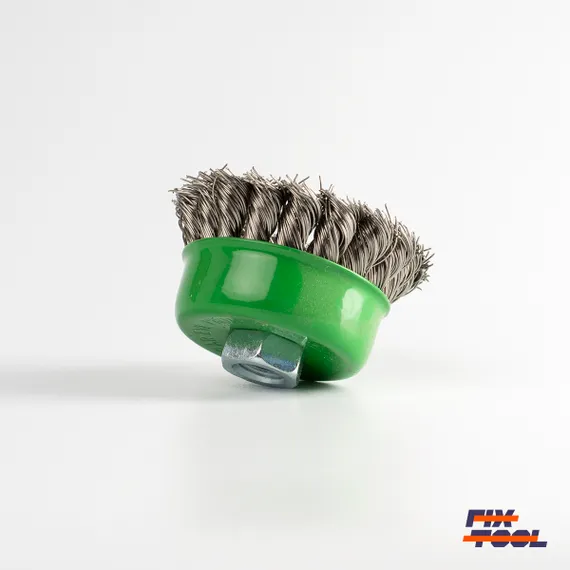 Чашечная щетка 75 мм М14 нержавеющая сталь FI75-02