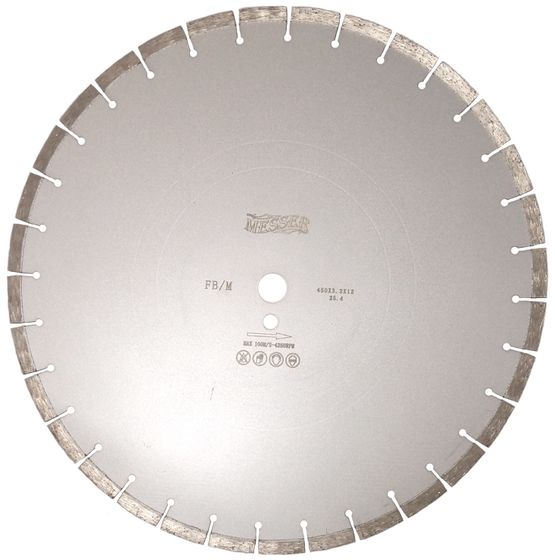 Алмазный диск по железобетону 450х25,4 мм Messer FB/M 01-15-450 №1