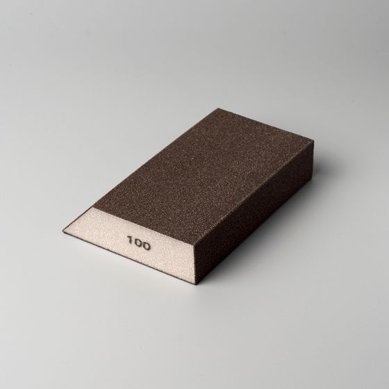 Губка шлифовальная 125x90x28 мм угловая Р100 №2