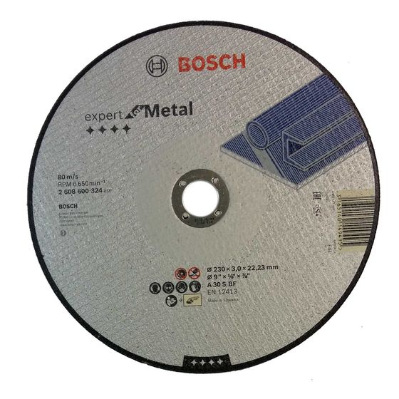 Отрезной круг по металлу BOSCH Expert for Metal 230 x 3 x 22,2 мм 2608600324
