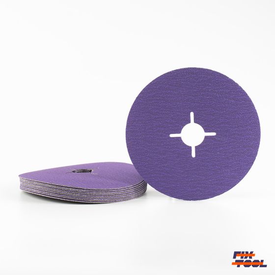 Круг фибровый Bora 9 P120 125 мм x 22 мм - 10 шт/уп №1