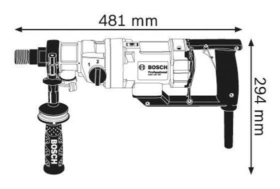Дрель алмазного сверления Bosch GDB 180 WE Professional 0601189800 №2
