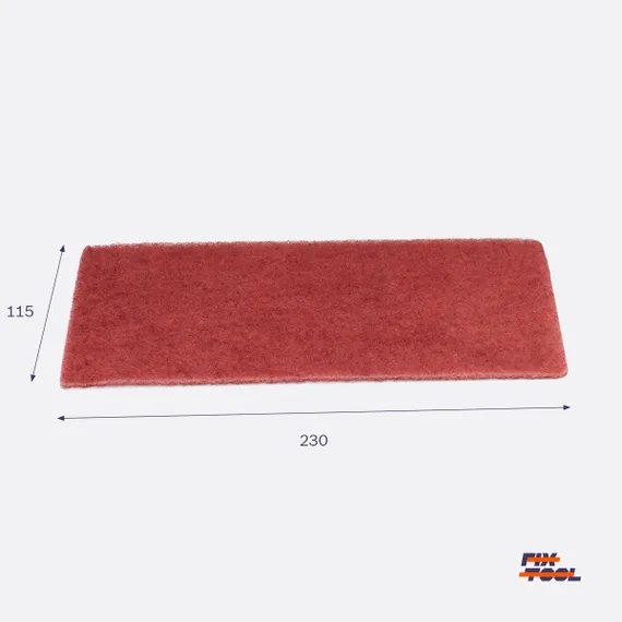 Шлифовальный войлок лист красный 115 мм x 230 мм Fix-Tool VERY FINE P360 THIN SOFT